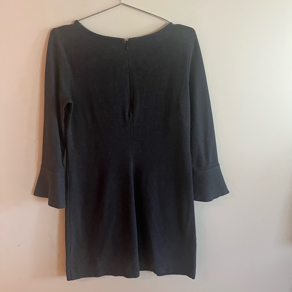 Madewell Jersey knit bell sleeve charcoal  dress - Picture 6 of 6